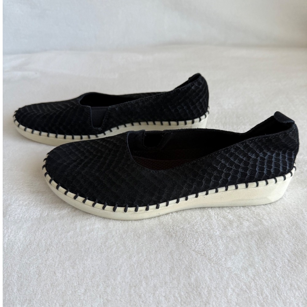 New Sketcher Air Cooled Memory Foam Womens Shoes 7.5 Black Leather Upper